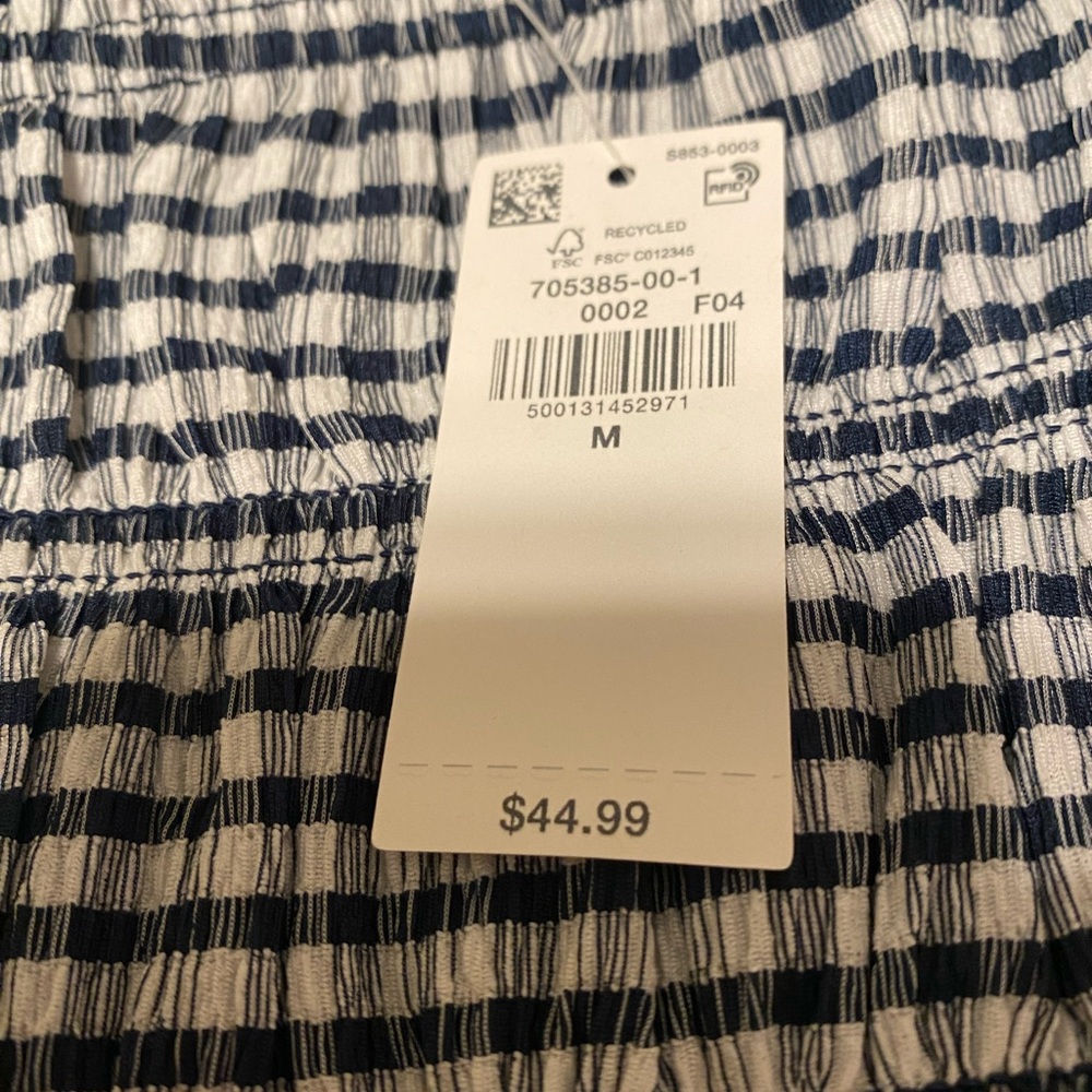 Old Navy Blue and White Gingham Midi Dress - Picture 2 of 4